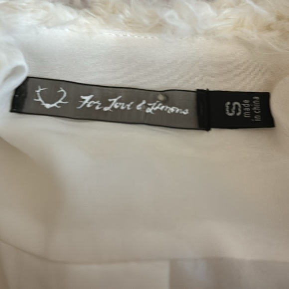 FOR LOVE & LEMONS‎ Alpine Jacket Fur Furry Size S Winter Coat Casual Wool Pink - Picture 5 of 8